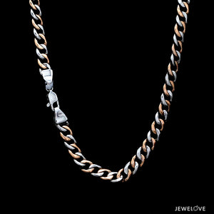 Men of Platinum | 6mm Platinum Rose Gold Heavy Chain for Men JL PT CH 1272-RG