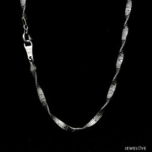 2.25mm Japanese Platinum Twisted Chain for Men JL PT CH 1318