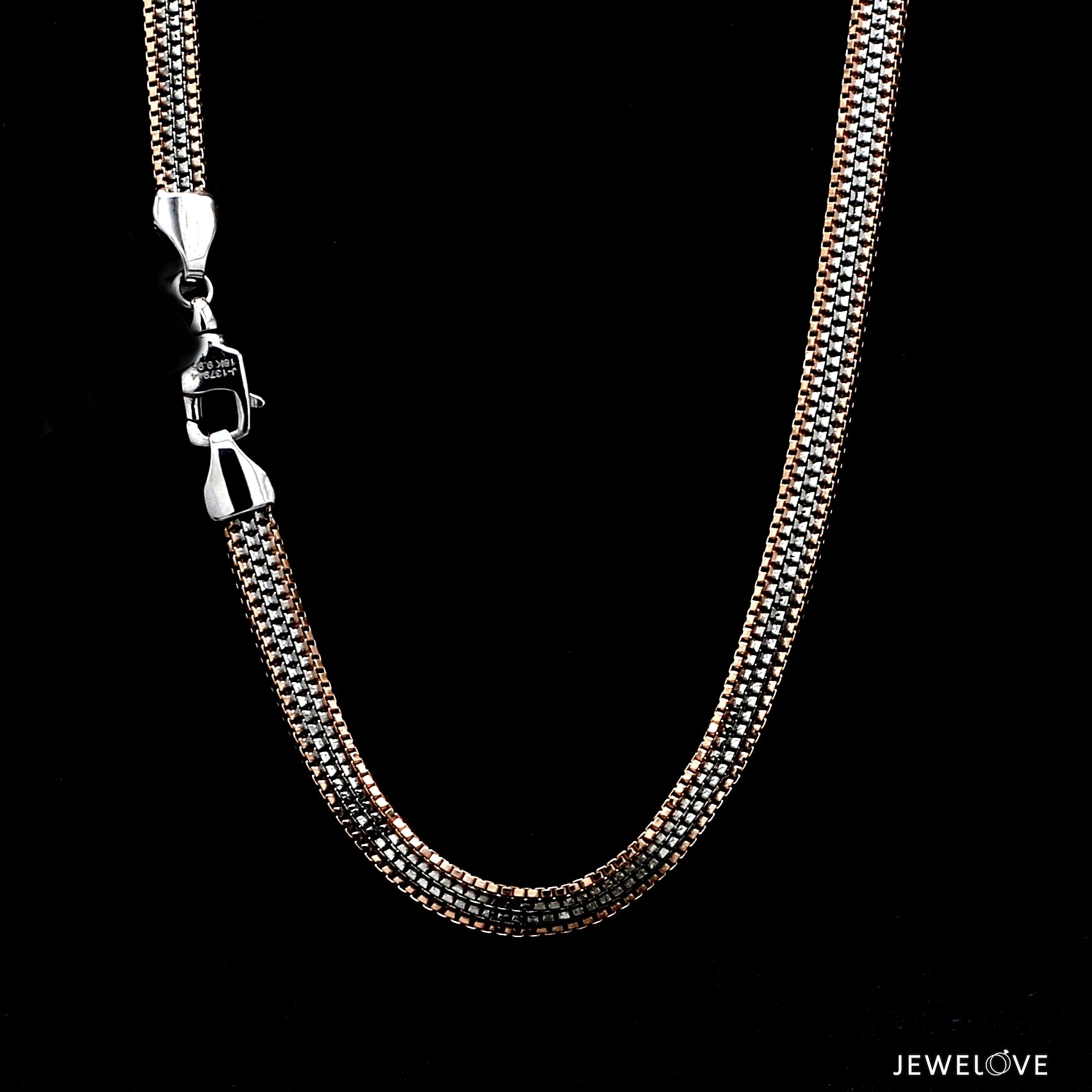 Men of Platinum | 4.75 mm Platinum Rose Gold Chain for Men JL PT CH 1320