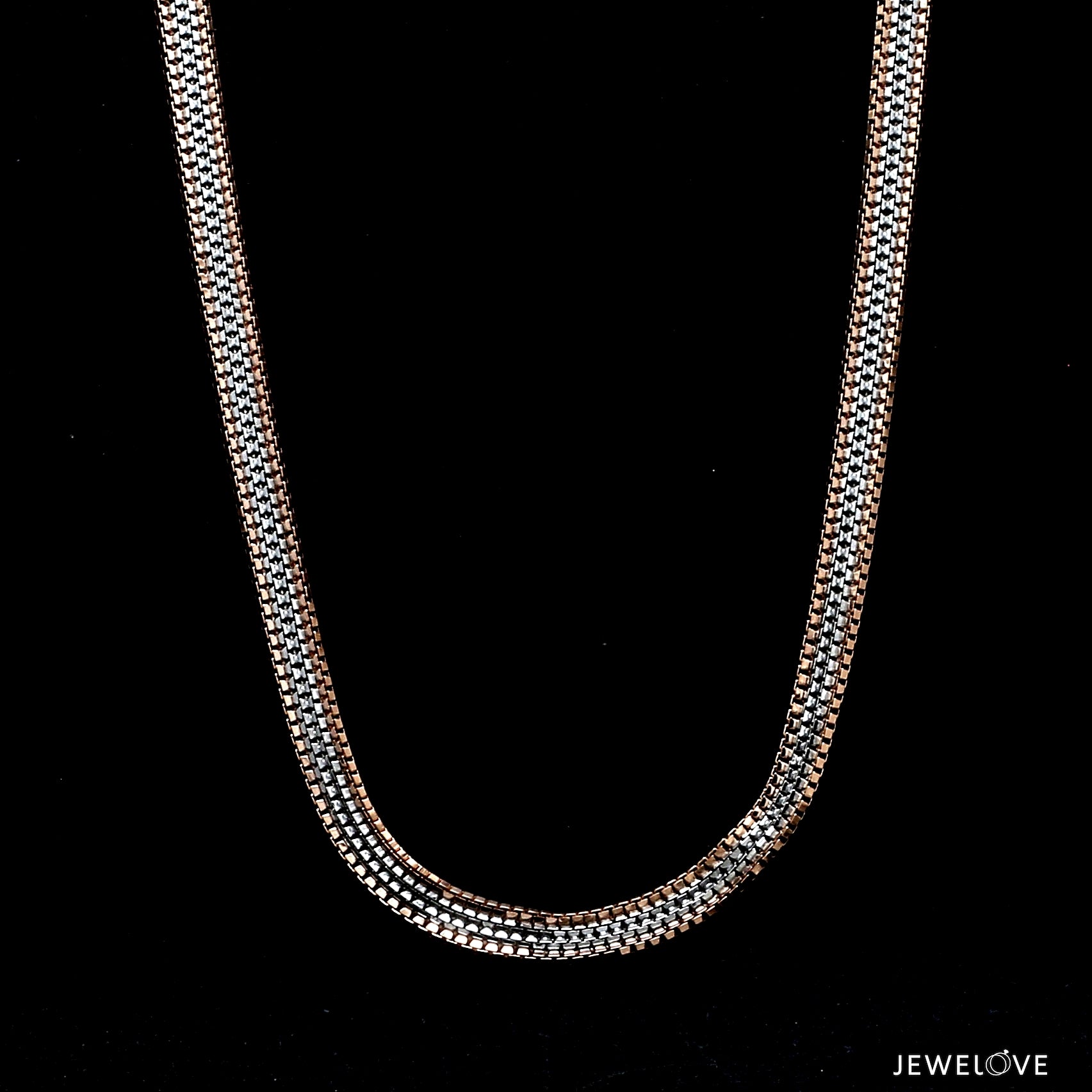 Men of Platinum | 4.75 mm Platinum Rose Gold Chain for Men JL PT CH 1320