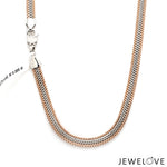 Load image into Gallery viewer, Men of Platinum | 4.75 mm Platinum Rose Gold Chain for Men JL PT CH 1320
