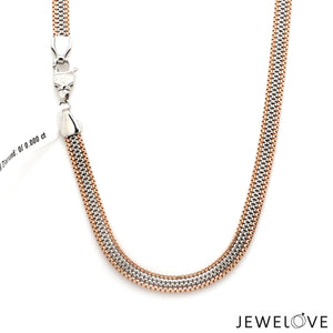 Men of Platinum | 4.75 mm Platinum Rose Gold Chain for Men JL PT CH 1320