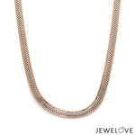 Load image into Gallery viewer, Men of Platinum | 4.75 mm Platinum Rose Gold Chain for Men JL PT CH 1320
