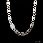 Load image into Gallery viewer, Men of Platinum | 7.75mm Platinum Rose Gold Heavy Chain for Men JL PT CH 1328
