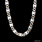 Load image into Gallery viewer, Men of Platinum | 7.75mm Platinum Rose Gold Heavy Chain for Men JL PT CH 1328
