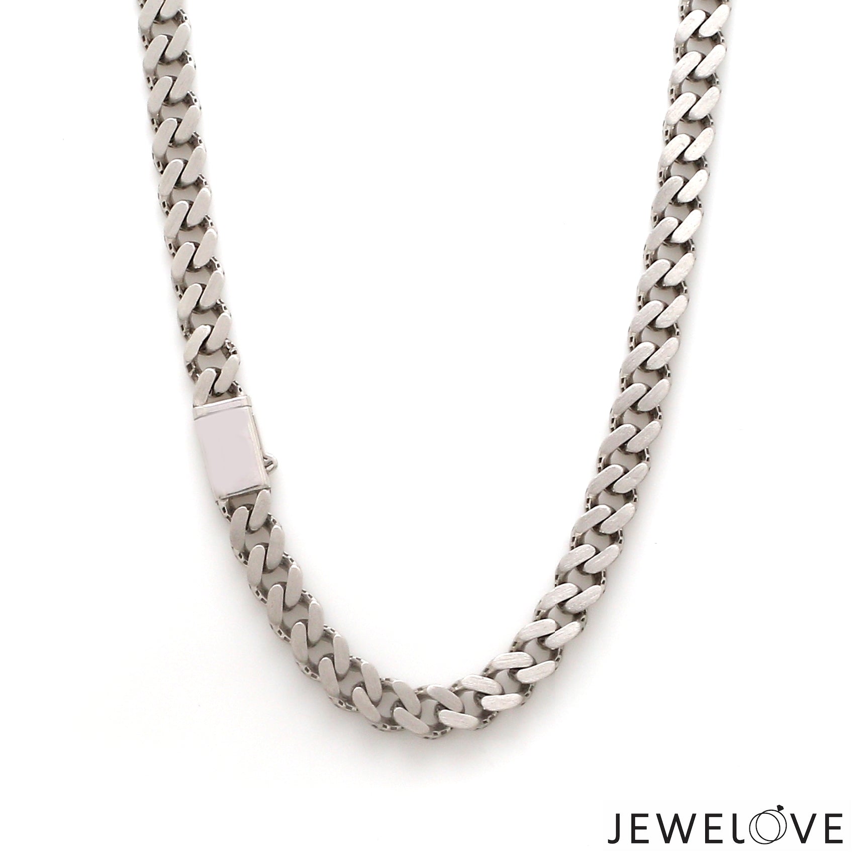 Men of Platinum | 6mm Platinum Cuban Chain with Brush Finish for Men JL PT CH 1329