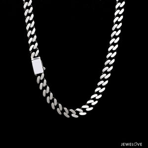 Men of Platinum | 6mm Platinum Cuban Chain with Brush Finish for Men JL PT CH 1329