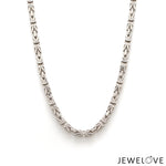 Load image into Gallery viewer, Men of Platinum | 3.5mm Designer Platinum Chain for Men JL PT CH 1330
