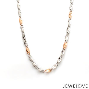 3.25mm Platinum Rose Gold Chain for Men JL PT CH 1344