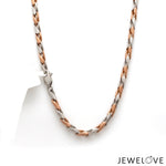 Load image into Gallery viewer, 3.5mm Platinum Rose Gold Chain for Men JL PT CH 1345
