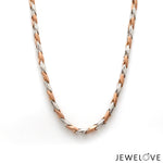 Load image into Gallery viewer, 3.5mm Platinum Rose Gold Chain for Men JL PT CH 1345
