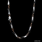 Load image into Gallery viewer, 3.5mm Platinum Rose Gold Link Chain for Men JL PT CH 1346
