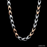 Load image into Gallery viewer, 6mm Platinum Rose Gold Link Chain for Men JL PT CH 1347
