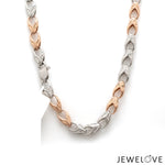 Load image into Gallery viewer, 6mm Platinum Rose Gold Link Chain for Men JL PT CH 1347
