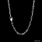 Load image into Gallery viewer, 3.5mm Platinum Rose Gold Link Chain for Men JL PT CH 1348
