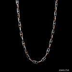 Load image into Gallery viewer, 3.5mm Platinum Rose Gold Link Chain for Men JL PT CH 1348
