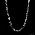 Load image into Gallery viewer, 4.25mm Platinum Rose Gold Link Chain for Men JL PT CH 1350
