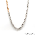 Load image into Gallery viewer, Men of Platinum | 4.75mm Platinum Rose Gold Heavy Cable Chain for Men JL PT CH 1351
