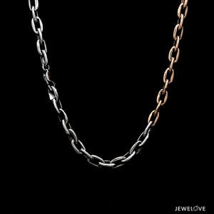 Men of Platinum | 4.75mm Platinum Rose Gold Heavy Cable Chain for Men JL PT CH 1351