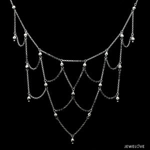 Japanese Platinum Necklace for Women JL PT CH 193   Jewelove.US