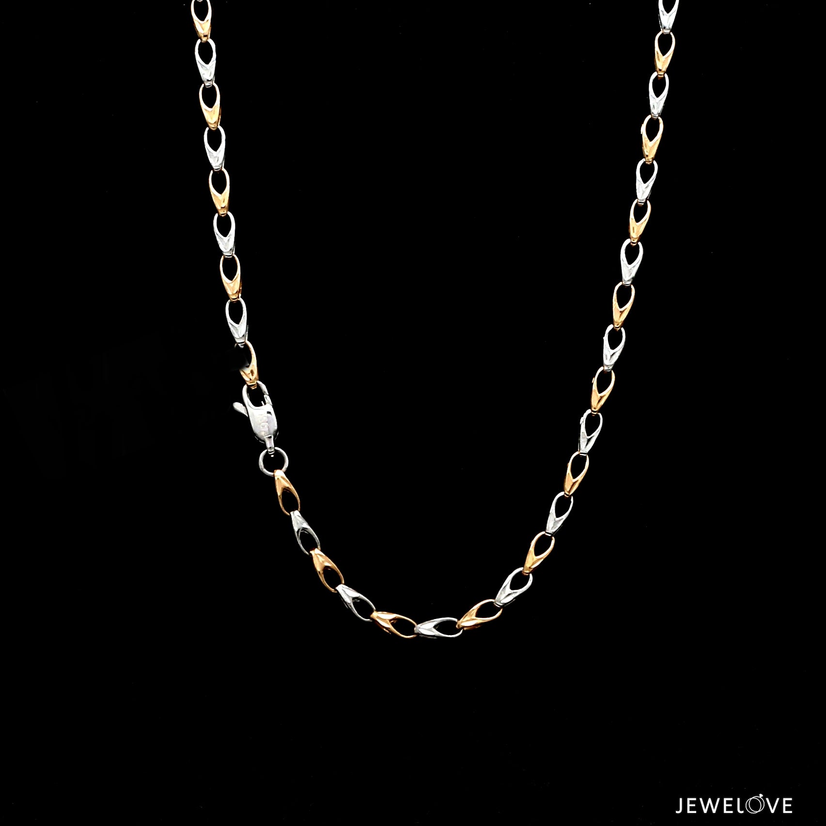 2.5mm Japanese Platinum Rose Gold Chain for Men JL PT CH 658R   Jewelove.US