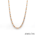 Load image into Gallery viewer, 2.5mm Japanese Platinum Rose Gold Chain for Men JL PT CH 658R   Jewelove.US
