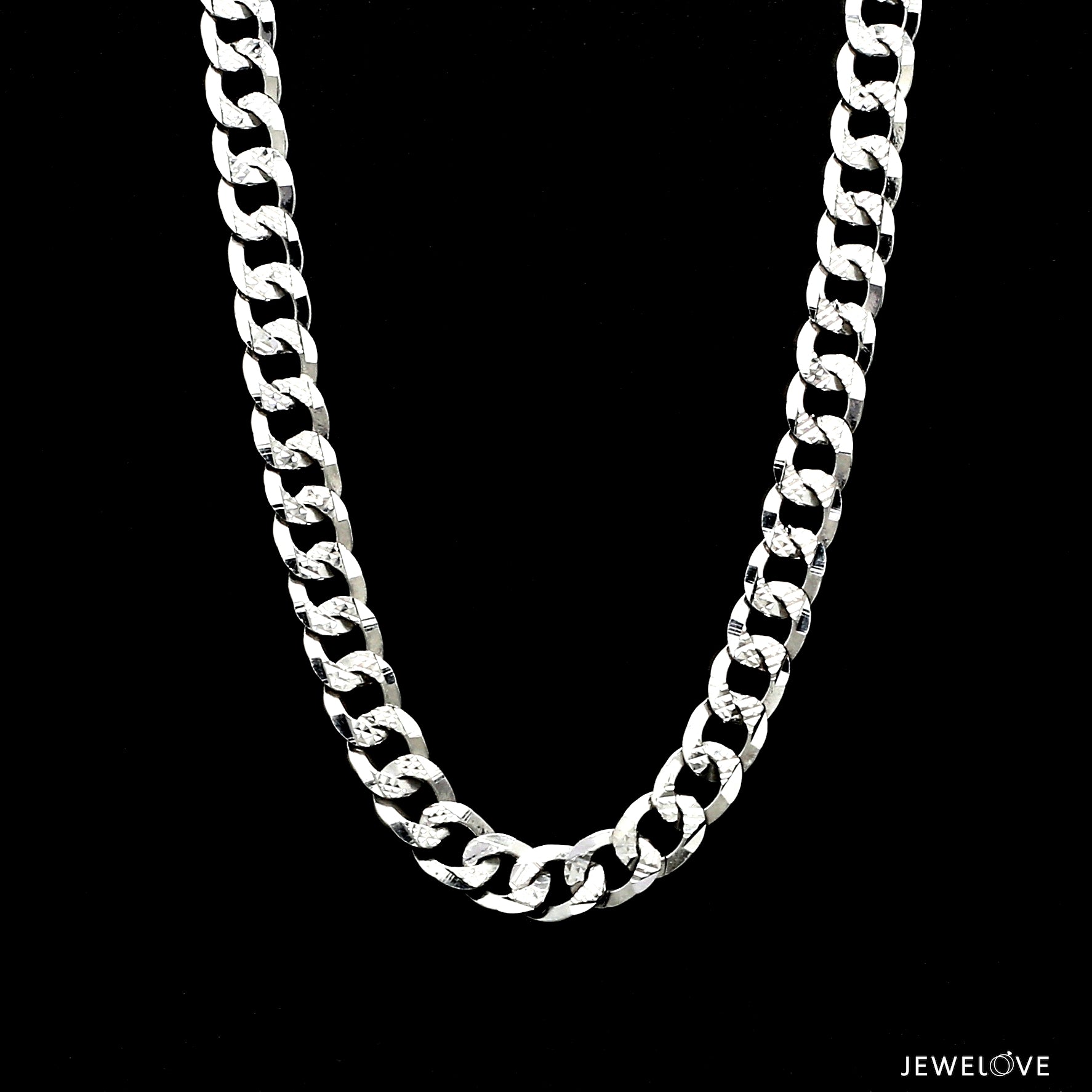 Unique Japanese 7.25mm Cuban Platinum Chain for Men JL PT CH 968-A