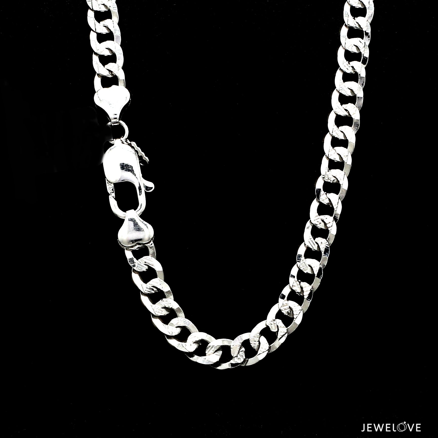 Unique Japanese 7.25mm Cuban Platinum Chain for Men JL PT CH 968-A