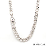 Load image into Gallery viewer, Unique Japanese 7.25mm Cuban Platinum Chain for Men JL PT CH 968-A
