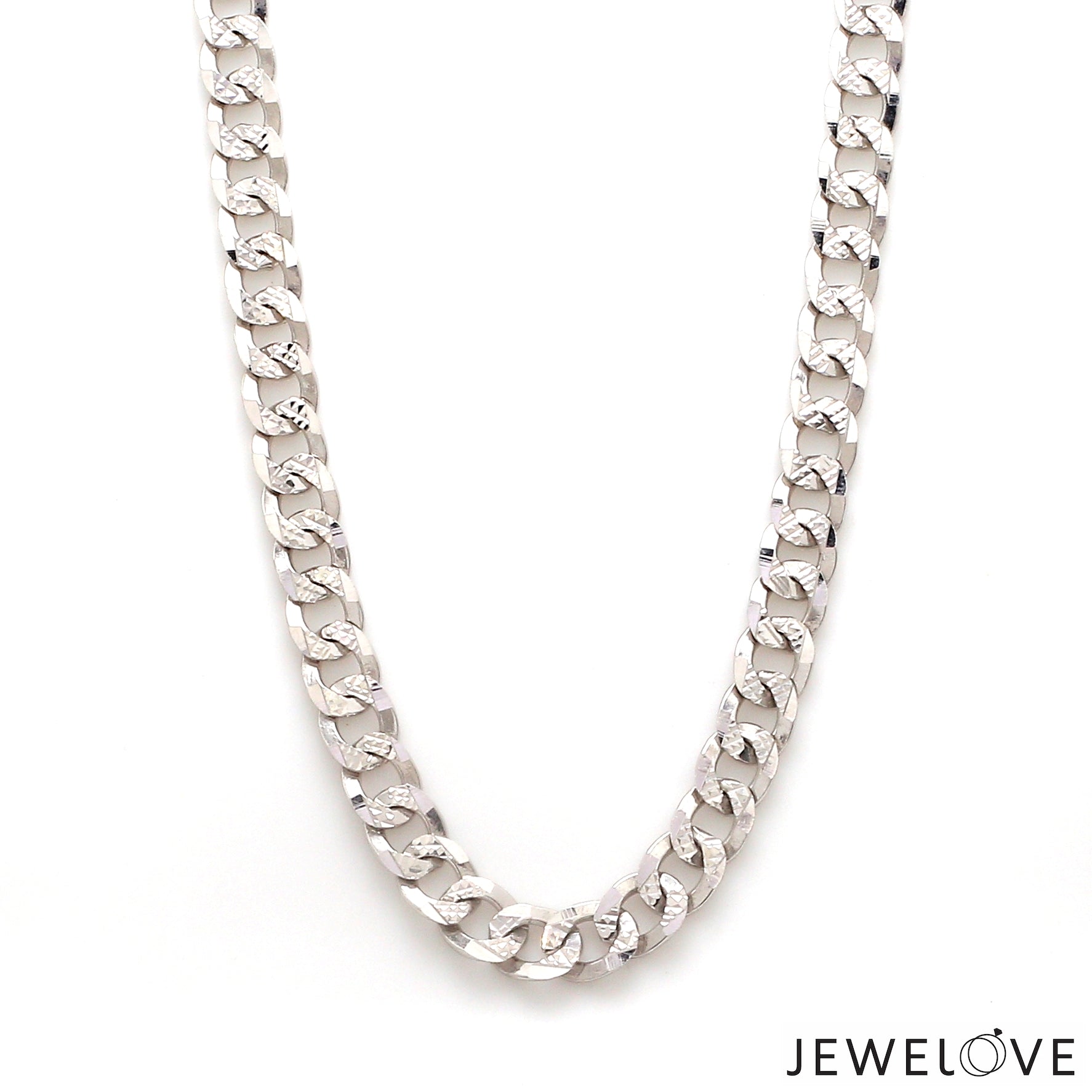 Unique Japanese 7.25mm Cuban Platinum Chain for Men JL PT CH 968-A