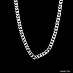 Load image into Gallery viewer, 5mm Japanese Platinum Curb Chain for Men JL PT CH 980-A
