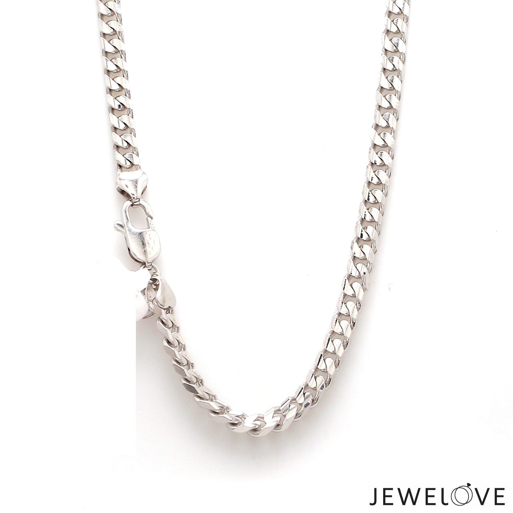 5mm Japanese Platinum Curb Chain for Men JL PT CH 980-A