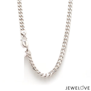 5mm Japanese Platinum Curb Chain for Men JL PT CH 980-A