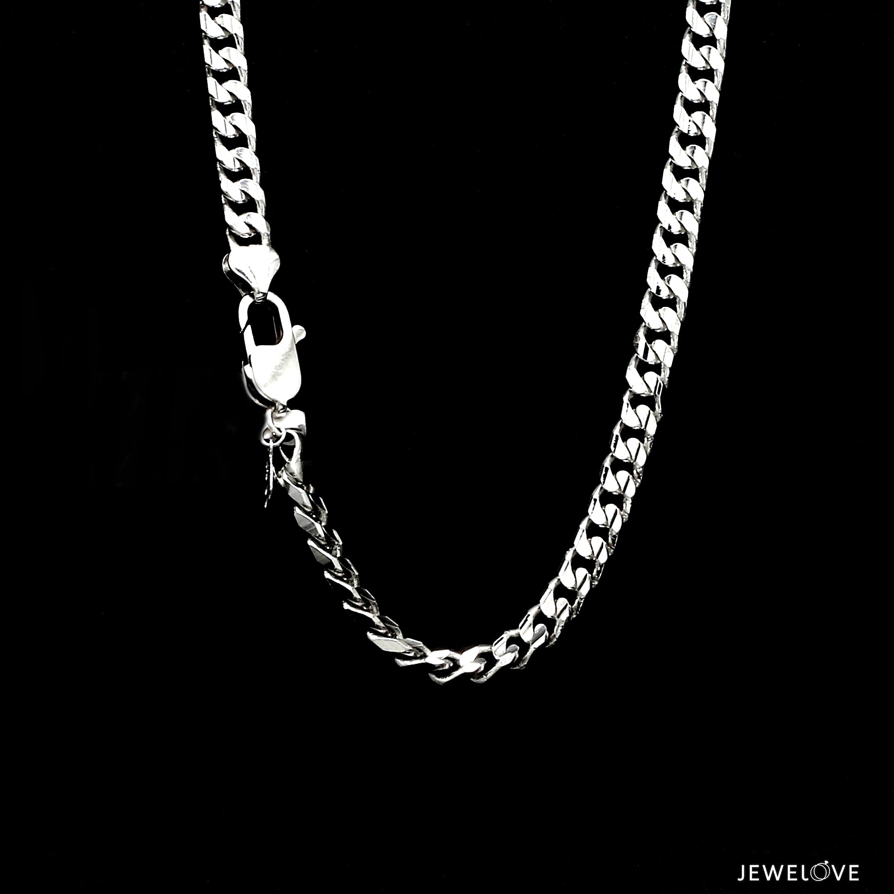 5mm Japanese Platinum Curb Chain for Men JL PT CH 980-A