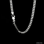 Load image into Gallery viewer, 5mm Japanese Platinum Curb Chain for Men JL PT CH 980-A
