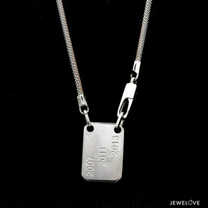 Men of Platinum | 18K Rose Gold Pendant with Double Side Chain for Men JL PT CH MSD 102