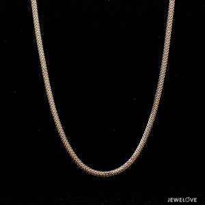 Men of Platinum | 18K Rose Gold Pendant with Double Side Chain for Men JL PT CH MSD 102