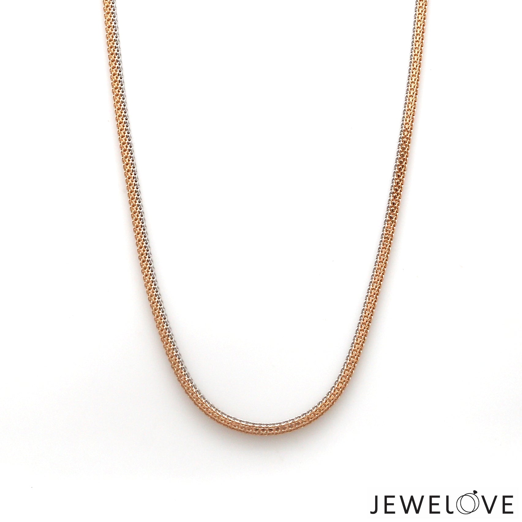 Men of Platinum | 18K Rose Gold Pendant with Double Side Chain for Men JL PT CH MSD 102