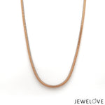 Load image into Gallery viewer, Men of Platinum | 18K Rose Gold Pendant with Double Side Chain for Men JL PT CH MSD 102
