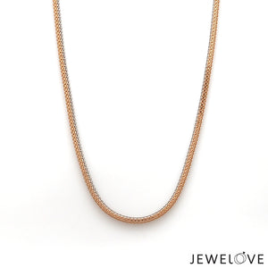 Men of Platinum | 18K Rose Gold Pendant with Double Side Chain for Men JL PT CH MSD 102