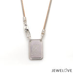 Load image into Gallery viewer, Men of Platinum | 18K Rose Gold Pendant with Double Side Chain for Men JL PT CH MSD 102
