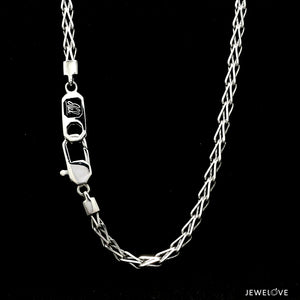 Men of Platinum | with Black Enamel Chain for Men JL PT CH MSD 104