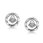 Load image into Gallery viewer, Evara Platinum Diamond Earrings with Two Different Looks JL PT E 316   Jewelove.US
