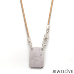 Load image into Gallery viewer, Men of Platinum | 18K Rose Gold Pendant with Double Side Chain for Men JL PT CH MSD 102
