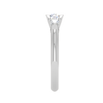 Load image into Gallery viewer, 50-Pointer Solitaire Diamonds Accents Platinum Ring JL PT R3 RD 156-A   Jewelove.US
