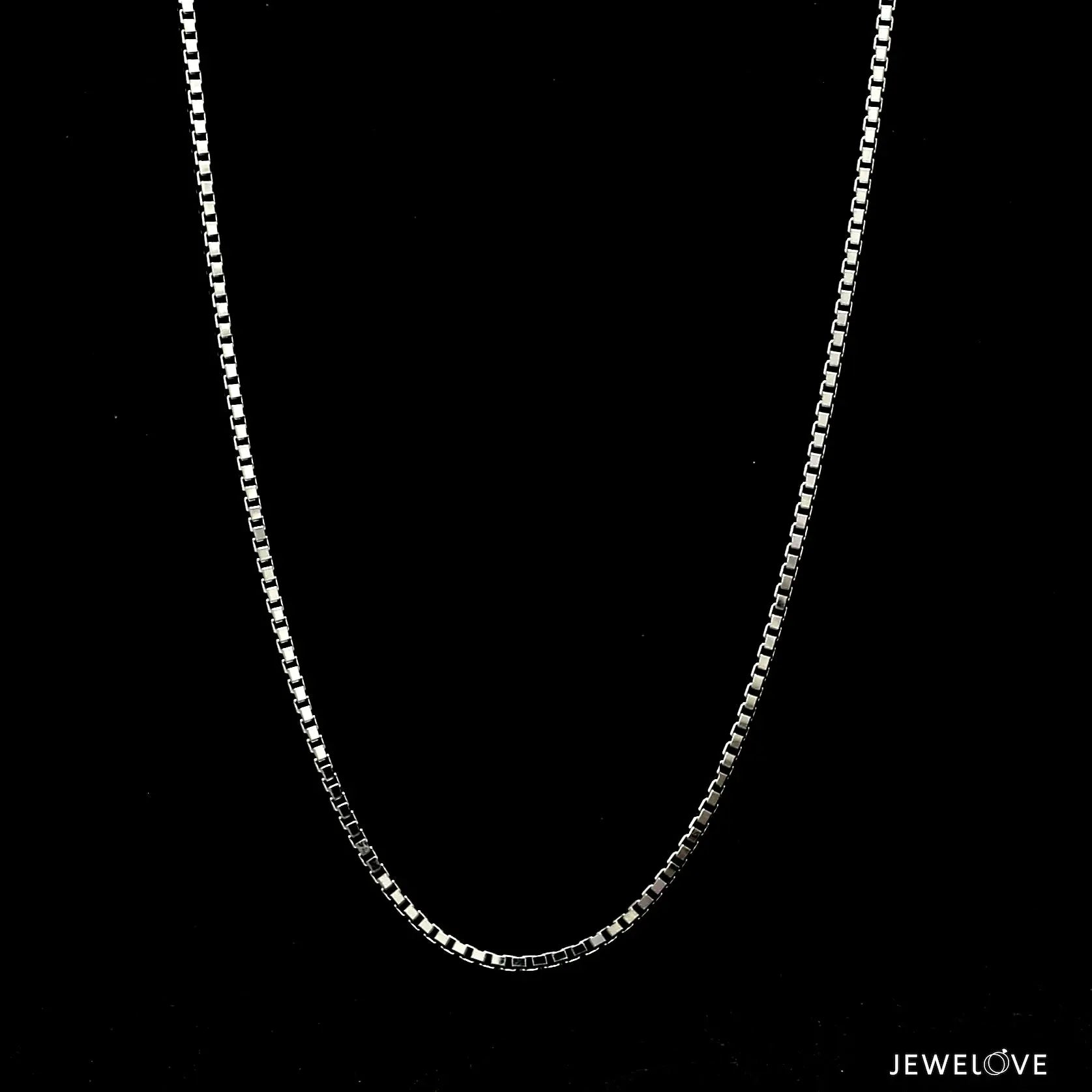 Japanese Thick Platinum Box Chain for Men JL PT 702 - Men   Jewelove.US