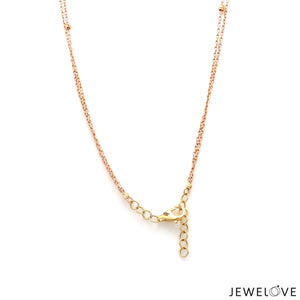 Designer 18K Rose & Yellow Gold Necklace Set JL AU NE 08   Jewelove.US