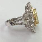 Load image into Gallery viewer, Natural Fancy Color Yellow Diamond Designer Solitaire Ring SKU 14   Jewelove
