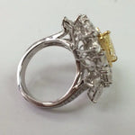 Load image into Gallery viewer, Natural Fancy Color Yellow Diamond Designer Solitaire Ring SKU 14   Jewelove
