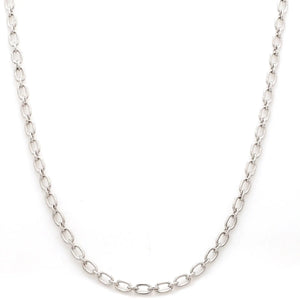 Oval Links Platinum Chain JL PT CH 839   Jewelove.US